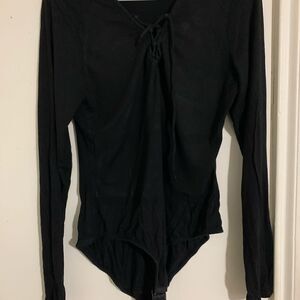 Black Long Sleeve Bodysuit